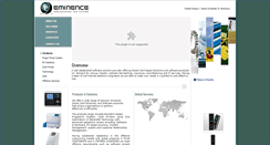 Desktop Screenshot of eminenceindia.net